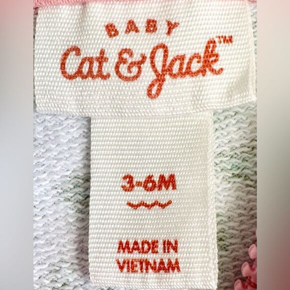 Cat & Jack Baby Colorful Dinosaur Print Zip Up Hoodie Sweatshirt. 3-6 Months. - Picture 4 of 5